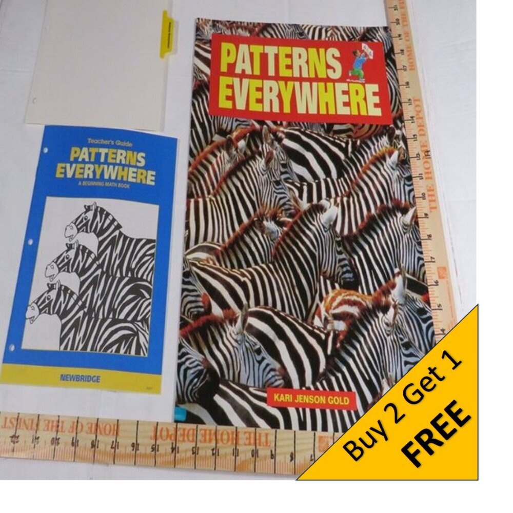 Patterns Everywhere BIG BOOK (almost 2 feet tall) with teacher pages CLASSROOM